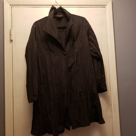 Kathleen Sommers crepe crinkle jacket - Picture 1 of 7